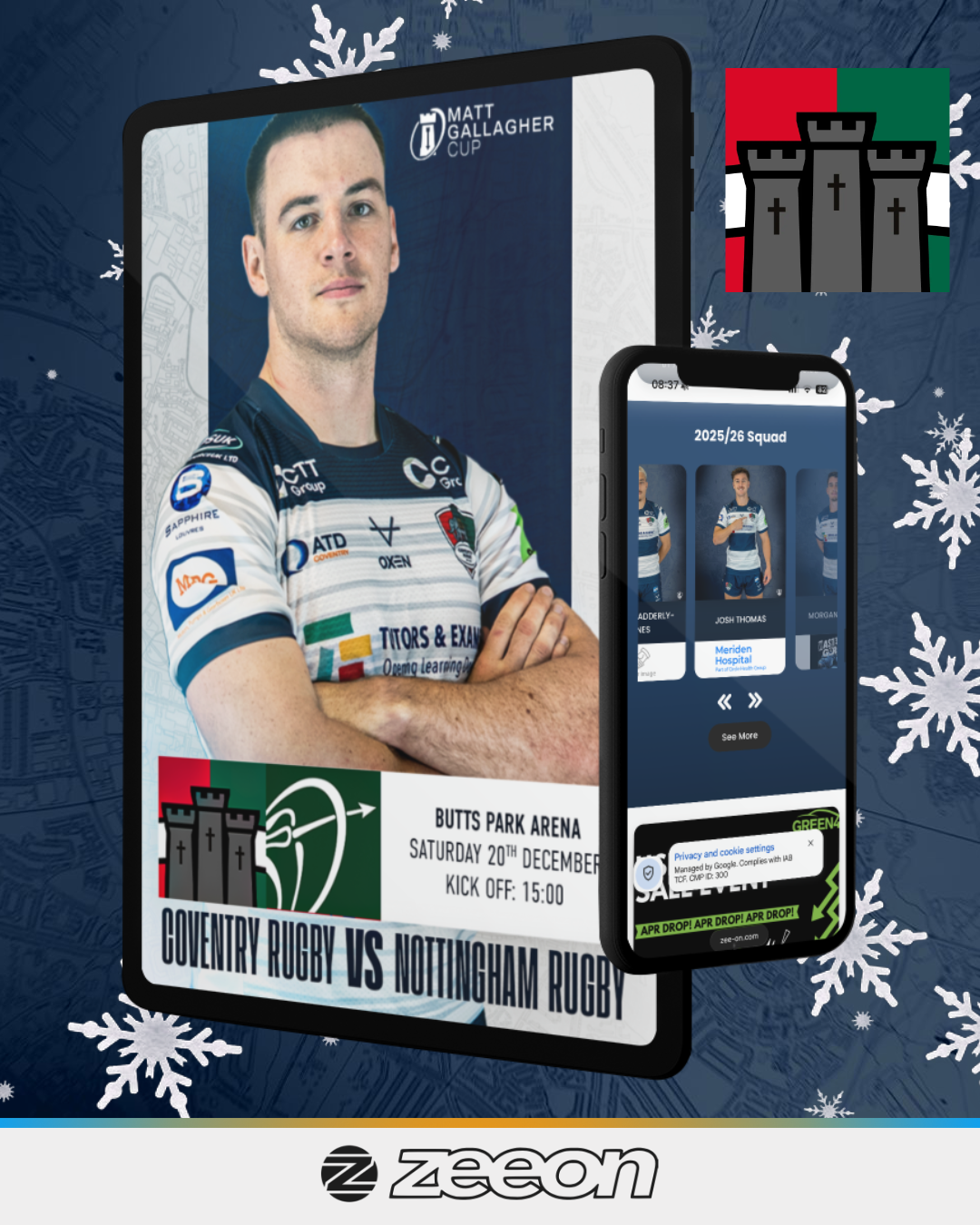 Matchday Programme – Coventry Rugby vs Nottingham Rugby | 20.12.25