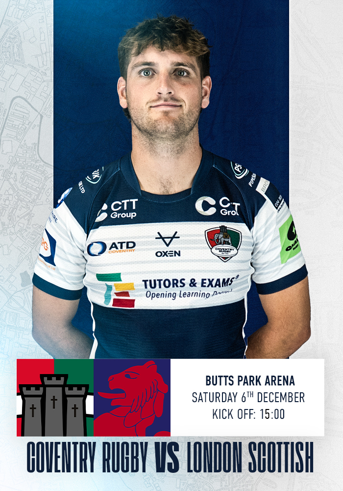 Matchday Programme – Coventry Rugby vs London Scottish | 06.12.25